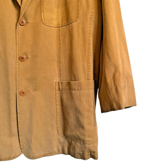 TheTerritory Ahead Sz XL Silk Blend Sport/Barn Jacket Light Academia Casual - Picture 5 of 15